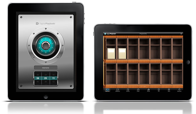Screenshot of iPad Playbook LockerRoom