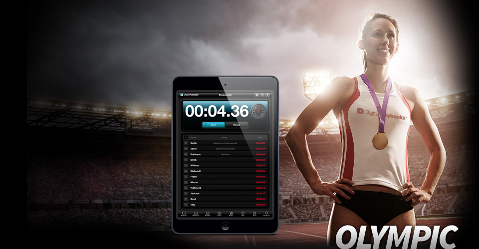 Screenshot image of the Olympic Athlete iPad App
